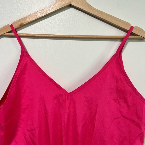 Hot Pink Spaghetti Strap Sleeveless Jumpsuit with Pockets – Size M - Picture 9 of 11